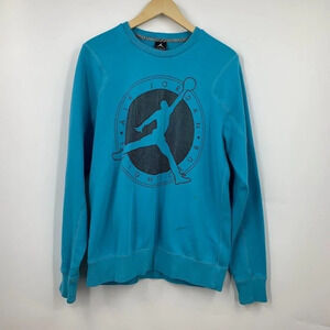 Nike Men's Air Jordan Flight Club Long Sleeve Crew Neck Sweatshirt Size L